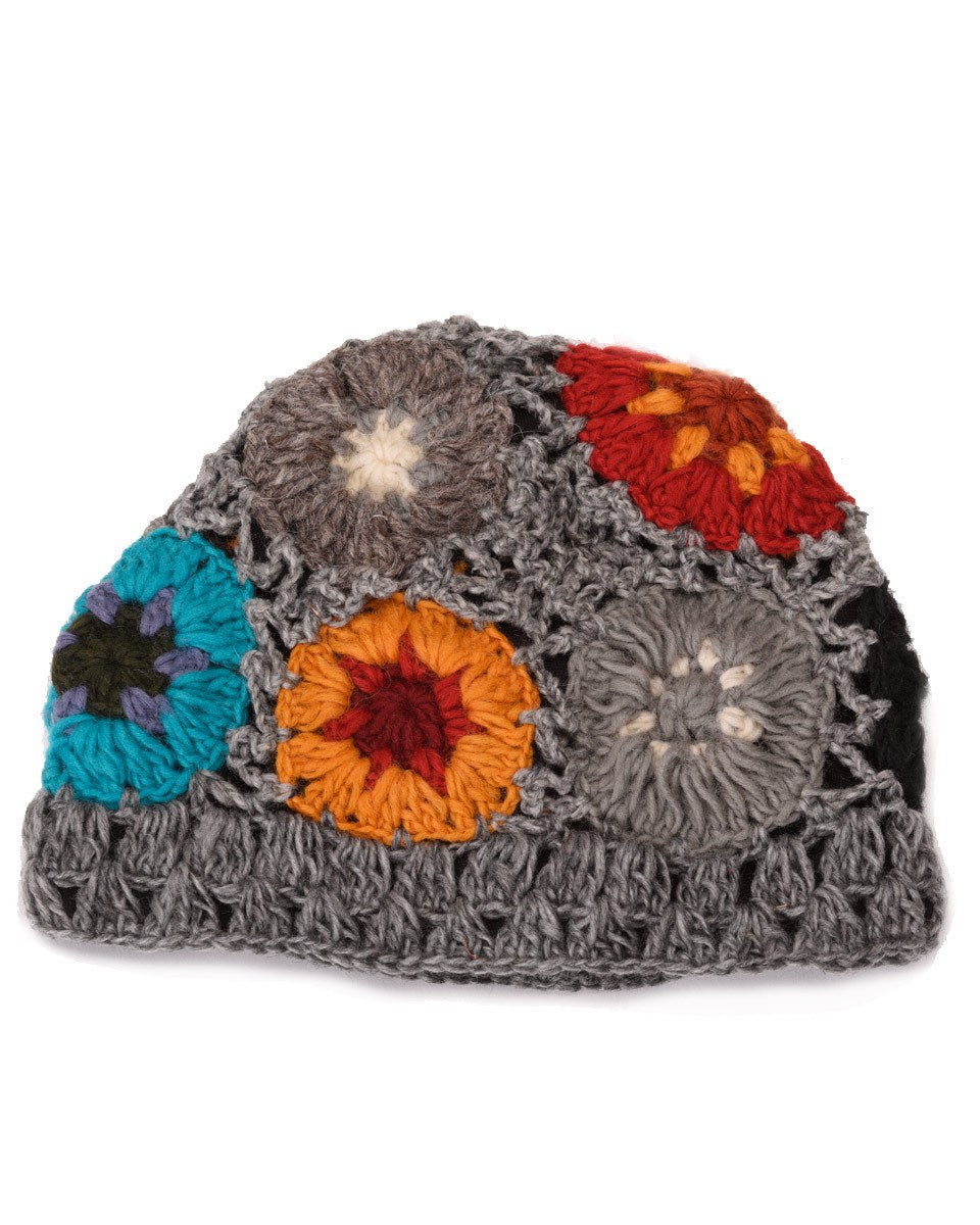 Crochet Flower Beanie