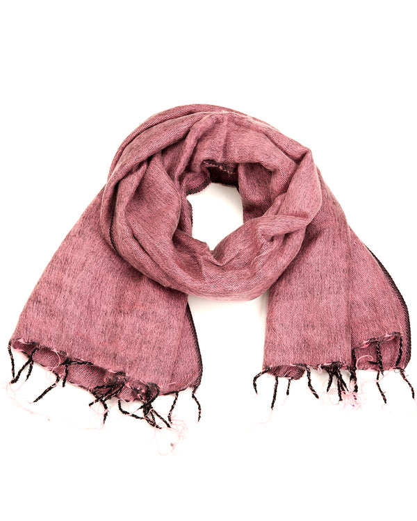 Brushed Woven Shawl in Carnation