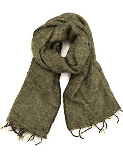 Brushed Woven Shawl in Chartreuse
