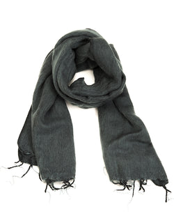 Brushed Woven Shawl in Silver