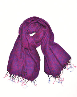 Brushed Woven Shawl in Sunset
