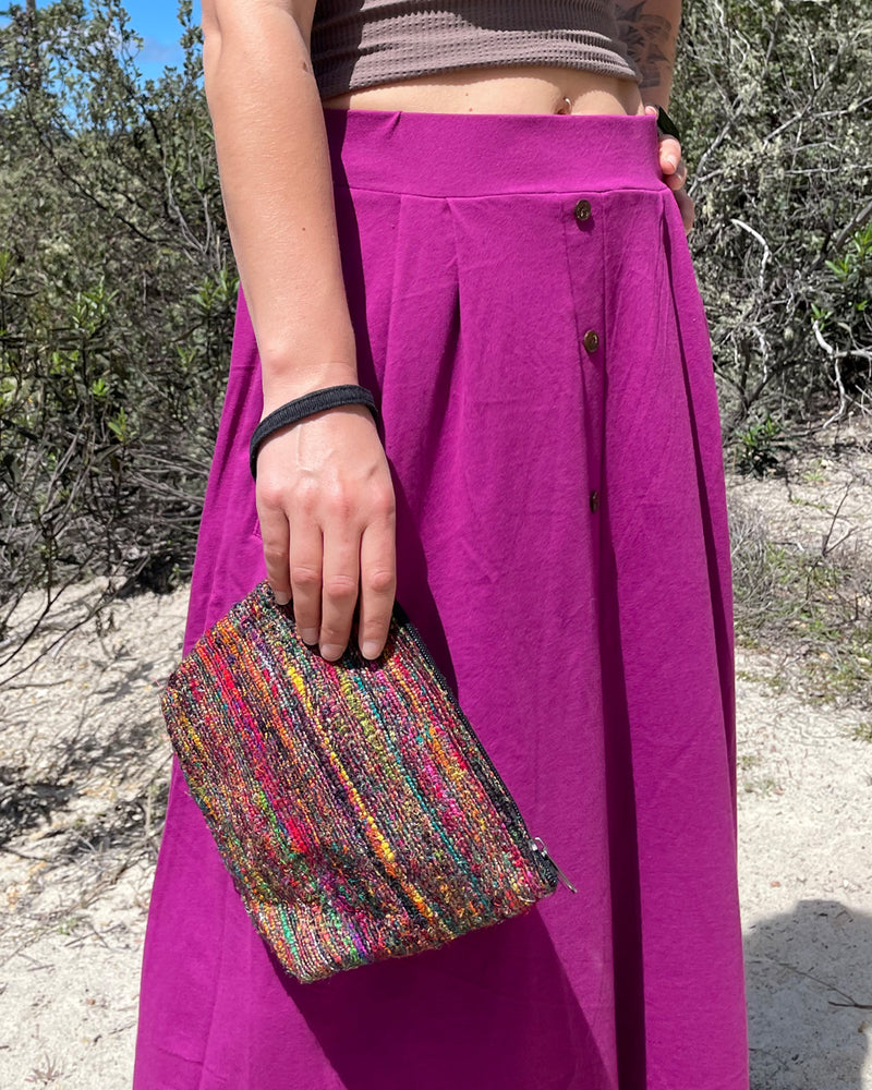 Raw Silk Pouch